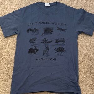 Blue Outdoor Education Graphic T-Shirt